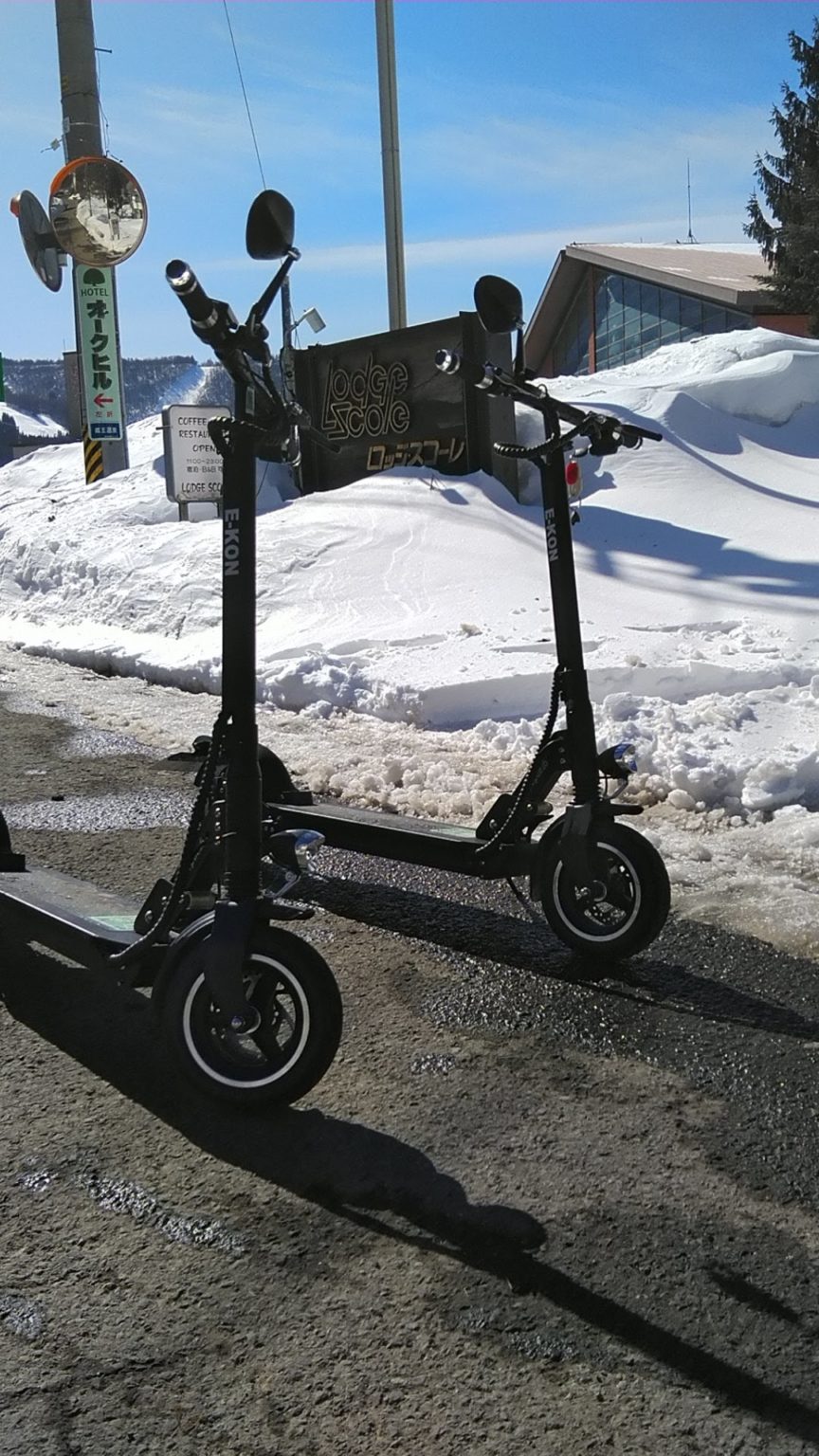 レンタル電動キックボード/Rental Electric kickboard 蔵王温泉ゲレンデまで徒歩5分で愛犬とも泊まれるプチホテルなら